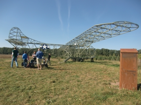 Groesbeek NL : Klein Amerika, Waco Glider, Segelflugzeug ( Rekonstruktion )